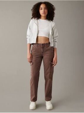 AE Curvy Long Stretch Cargo Straight Leg Pants